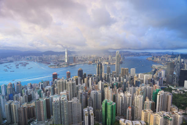 istock Hong Kong skyline. View from Victoria Peak. 822682194