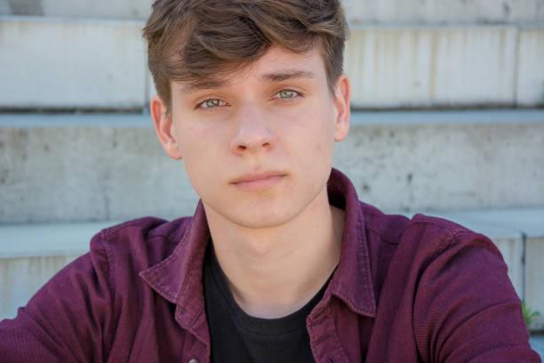 istock Teenage boy portrait 822698102