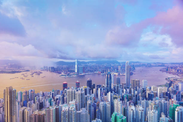 istock the Hong Kong victoria harbour at night 822699112