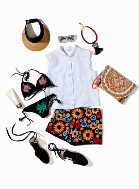 istock Beach accessories and clothing 822699468