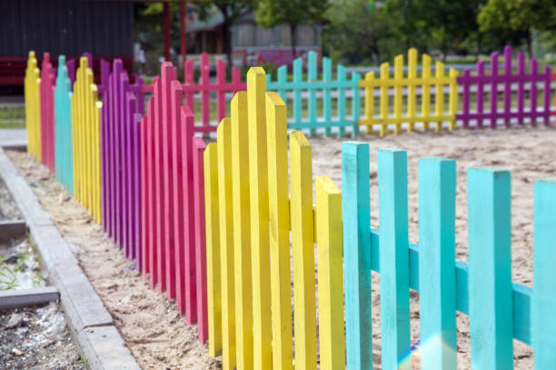 istock Colorful children's playground 822701418