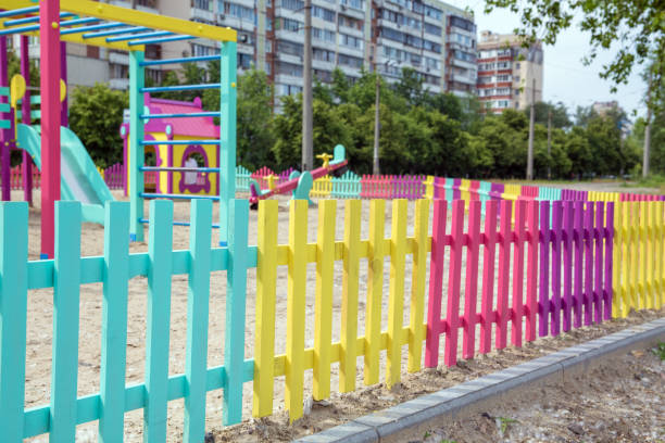 istock Colorful children's playground 822701892