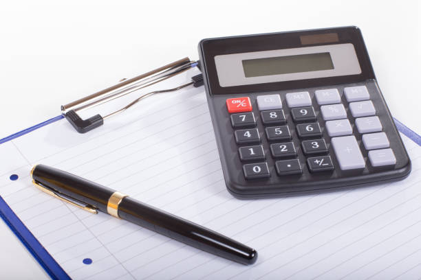 istock Accounting concept with calculator and pen 822714334