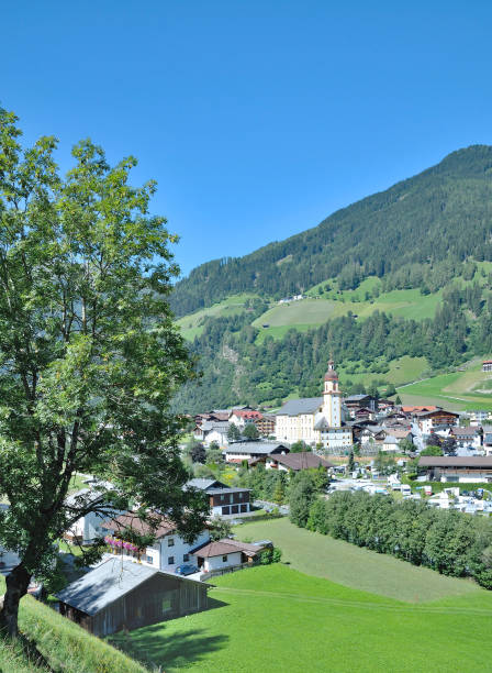 Neustift im Stubaital,Tyrol,Austria Village of Neustift im Stubaital,Tirol,Austria neustift im stubaital stock pictures, royalty-free photos & images