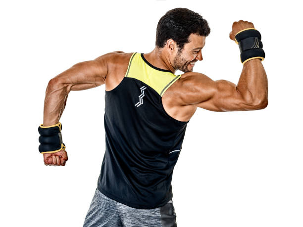 istock fitness man cardio boxing exercises isolated 822752010