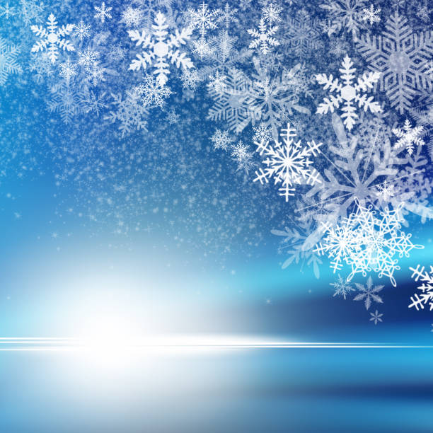 istock Christmas Background with Snowflakes 822786556