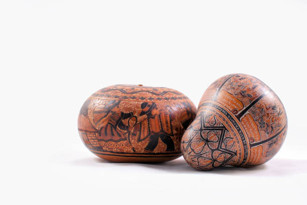 istock Hand carved pumpkin from Peru 822789324