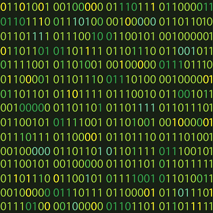 Binary Code Vector Seamless Pattern Zero One Computer Code Background ...