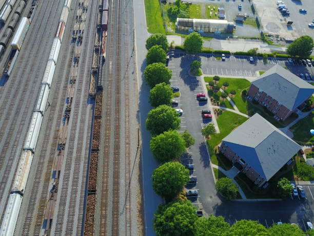 istock drone view of railroad tracks 822802184