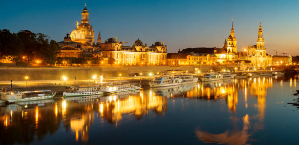 istock Evening panorama of Dresden 822802712