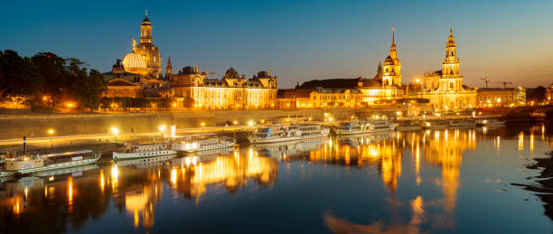 istock Evening panorama of Dresden 822802836