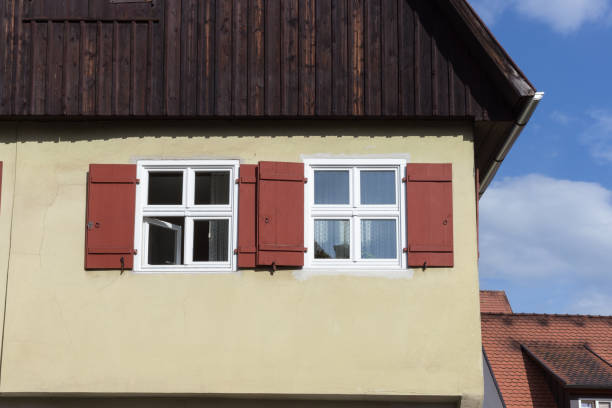 istock wooden framework facades with doors and windows in bavaria at south german countryside 822808342