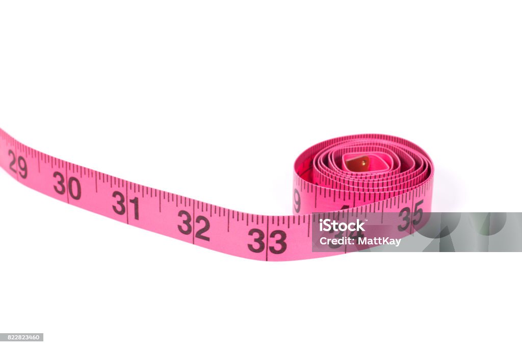 Pink Measuring Tape Stock Photo - Download Image Now - Copy Space, Craft,  Dieting - iStock