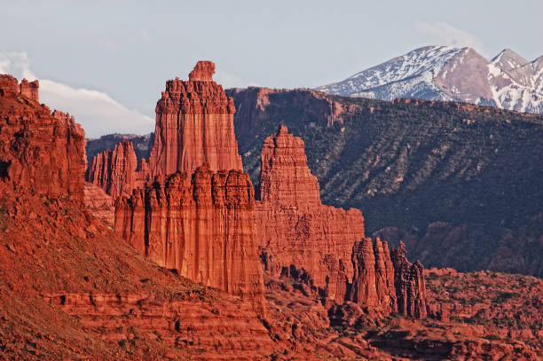 Fisher Towers near Moab Utah November Sunset