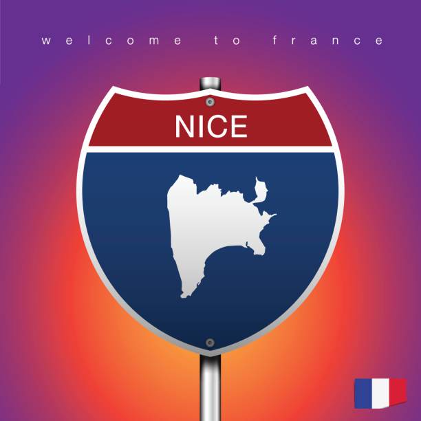 istock Sign of State American in Road Style 822851062
