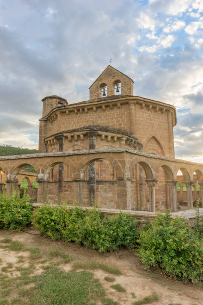 istock Hermitage of Santa Maria de Eunate in Navarre 822852350