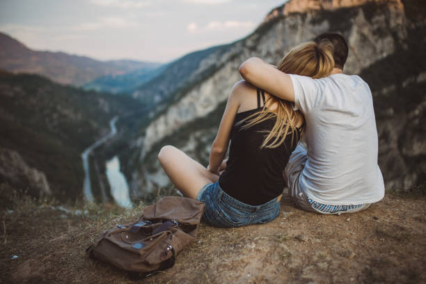 istock Couple enjoying the view 822879442