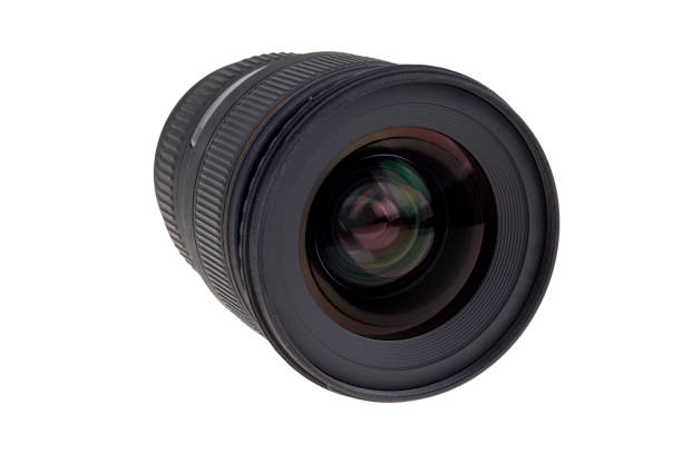 istock Lens of modern digital camera, view of front lens 822879694