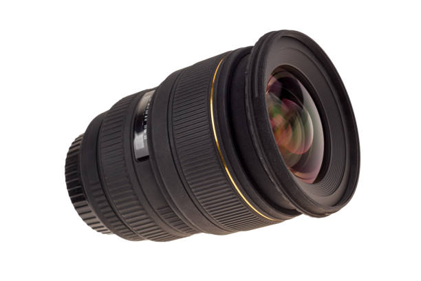 istock Lens of modern digital camera, view of front lens 822879704