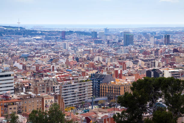 istock view of  Barcelona cityscape 822881092