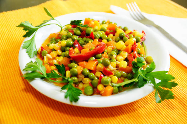 istock Organic Vegetable mix with parsley decoration 822887520