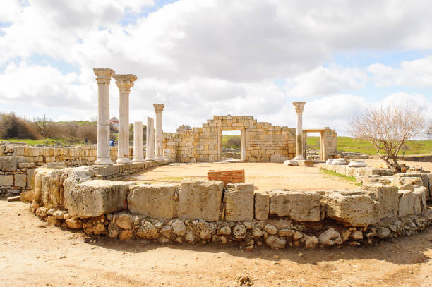 istock Chersonesus ruins, archaeological park, Sevastopol, Crimea 822888070