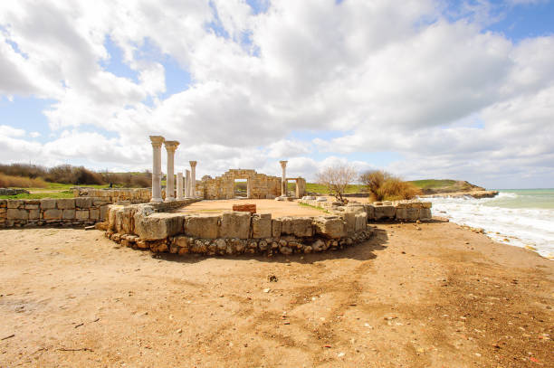 istock Chersonesus ruins, archaeological park, Sevastopol, Crimea 822888084