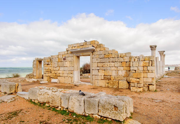 istock Chersonesus ruins, archaeological park, Sevastopol, Crimea 822888452