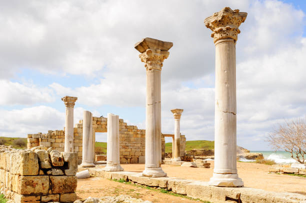 istock Chersonesus ruins, archaeological park, Sevastopol, Crimea 822888470