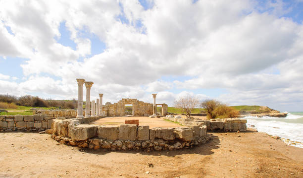 istock Chersonesus ruins, archaeological park, Sevastopol, Crimea 822888486