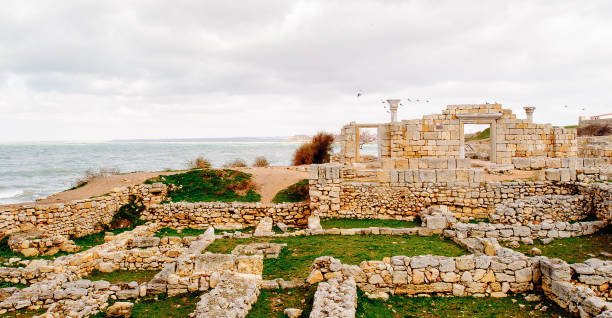 istock Chersonesus ruins, archaeological park, Sevastopol, Crimea 822888676