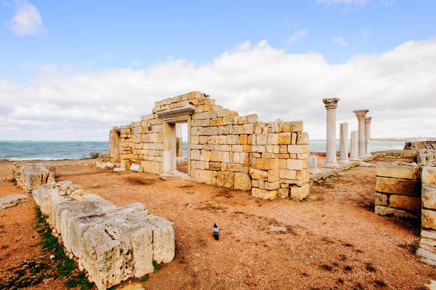 istock Chersonesus ruins, archaeological park, Sevastopol, Crimea 822888780