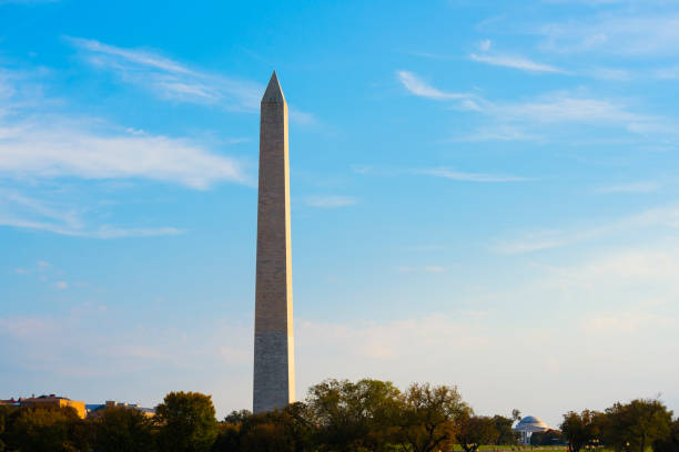 istock Washington DC with Washington Monument and Jefferson Memorial 822904670