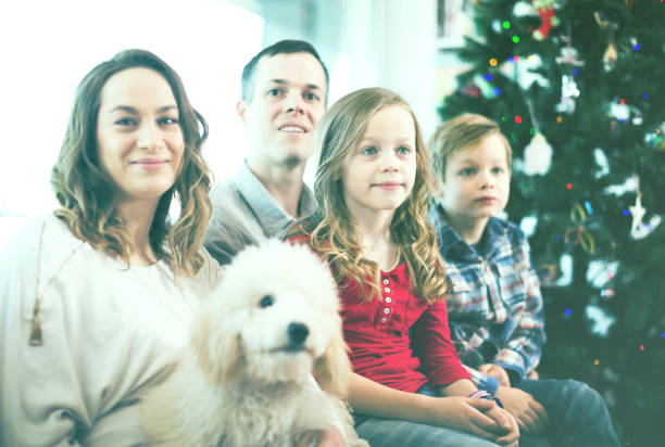 istock Happy family members spending Christmas time 822923560