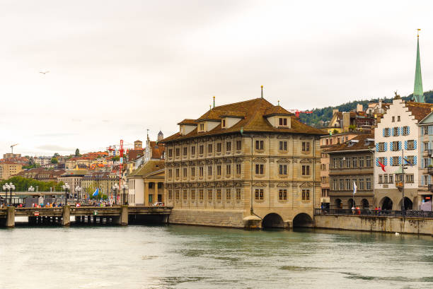 istock Limmat river panorama in Zurich, Switzerland 822959736