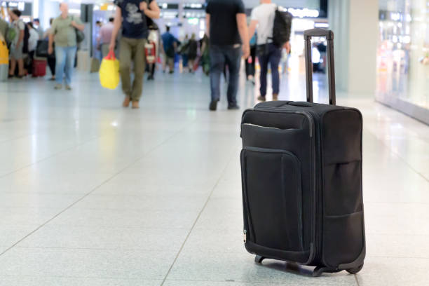 Unattended luggage. stock photo