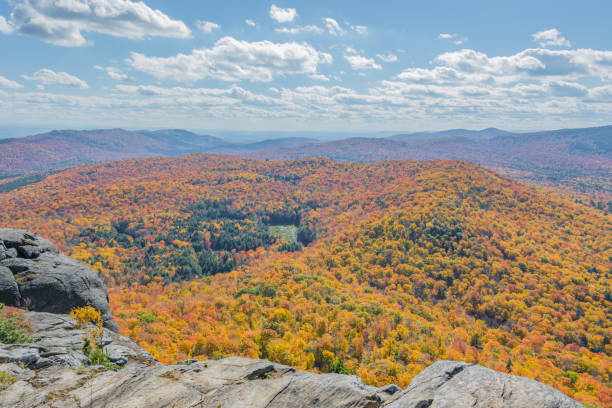istock Fall Foliage View From The Ledge Of A Cliff 823054470