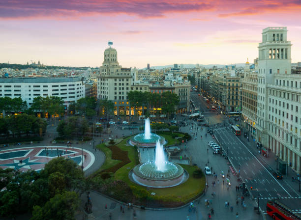 istock Evening Barcelona and Catalonia square 823083316