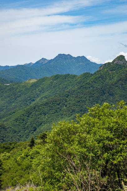 Mount Ishizuchi in Ehime, Japan Mount Ishizuchi in Ehime, Japan mt ishizuchi stock pictures, royalty-free photos & images