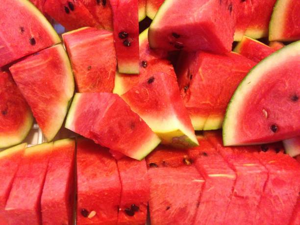 istock Watermelon, close up watermelon slice, Fruit, background 823097296