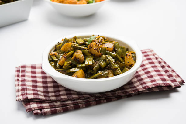 istock fried cluster bean curry or gawar or gowar ki sabji, selective focus 823111954