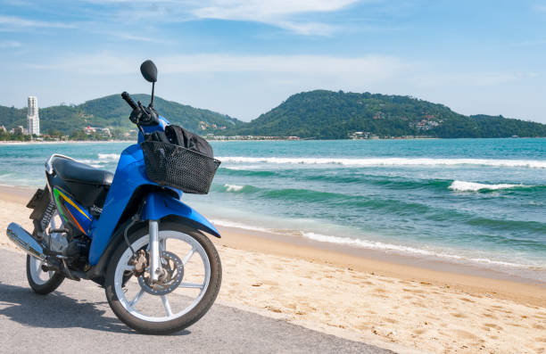 istock Motorcycle By The Beach In Phuket, Thailand 823133936