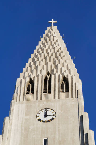 Hallgrimskirkja spire,Reykjavik,Iceland.