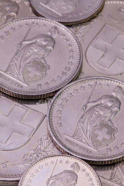 istock Swiss franc coins 823153546