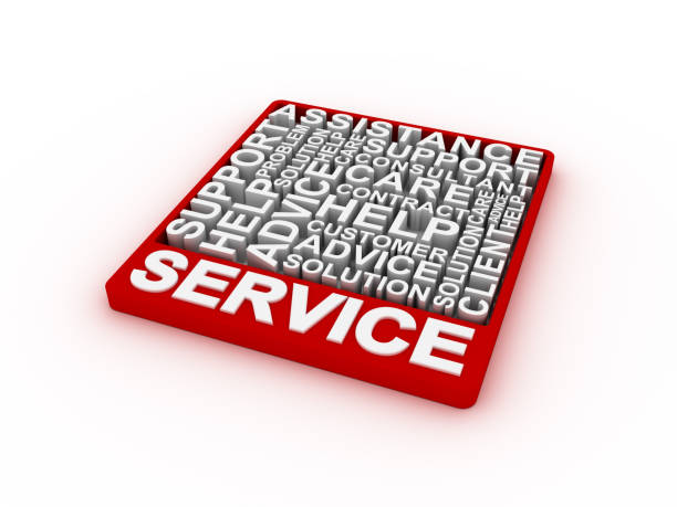 Service concept words stock photo