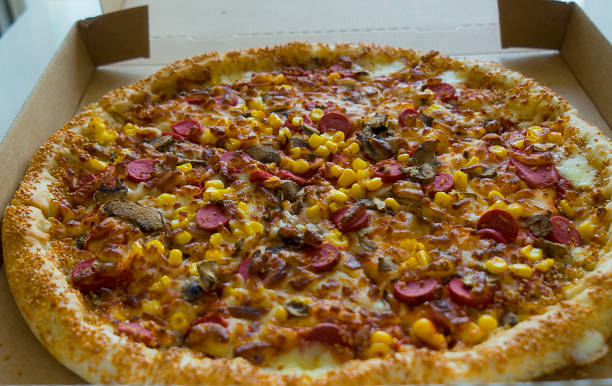 istock Pizza in the in delivery box 823244432