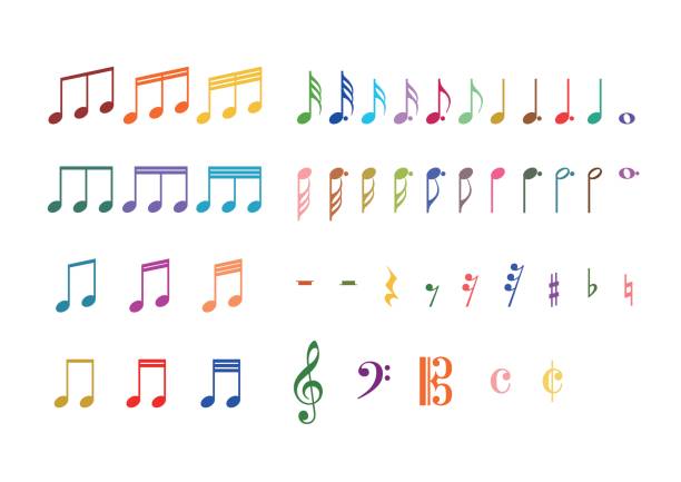 音符のイラスト - treble clef musical symbol music clipping path点のイラスト素材／クリップアート素材／マンガ素材／アイコン素材