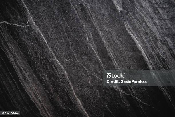 Black Stone Texture Luxury Black Stone Background Vignette Border Stock Photo - Download Image Now