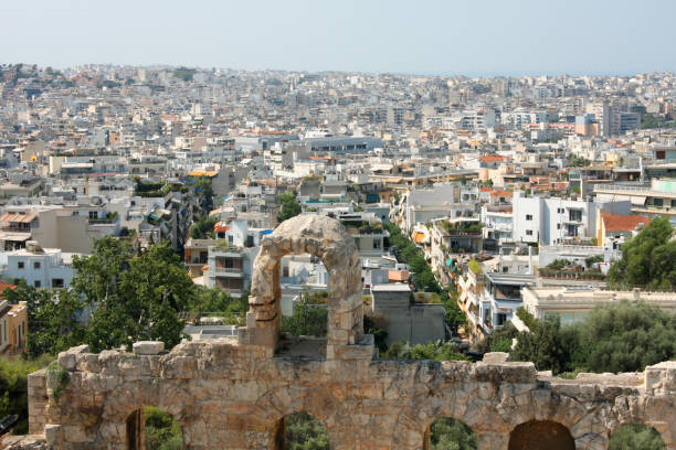 istock Aerial view of Athens, Greece. 823264470
