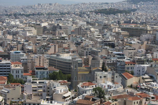 istock Aerial view of Athens, Greece. 823268220